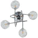 VidaXL Lampa sufitowa z drucianymi kloszami, 4 żarówki LED, G9