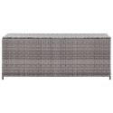 VidaXL Skrzynia ogrodowa, szara, 120 x 50 x 60 cm, rattan PE