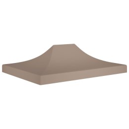 VidaXL Dach do namiotu imprezowego, 4 x 3 m, taupe, 270 g/m²