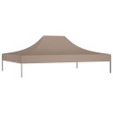 VidaXL Dach do namiotu imprezowego, 4 x 3 m, taupe, 270 g/m²