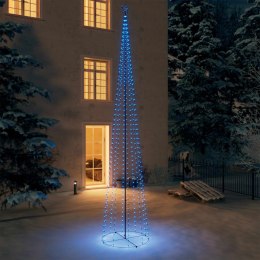 VidaXL Choinka stożkowa, 752 niebieskich lampek LED, 160x500 cm