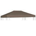 VidaXL Zadaszenie do altany, 310 g/m², 3 x 4 m, kolor taupe