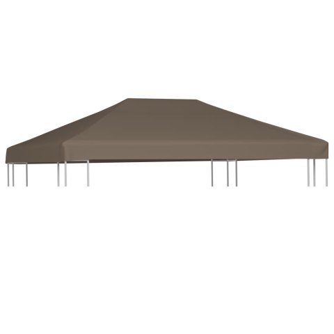 VidaXL Zadaszenie do altany, 310 g/m², 3 x 4 m, kolor taupe