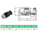 VidaXL Szybkomocujący uchwyt wiertarski MT2-B16, 13 mm