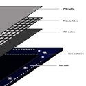 VidaXL Plandeka 650 g/m², 4 x 5 m, szara