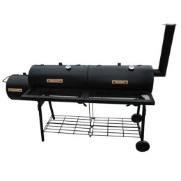 VidaXL Grill z wędzarnią Nevada, XL, czarny