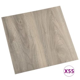 VidaXL Samoprzylepne panele podłogowe, 55 szt., PVC, 5,11 m², taupe