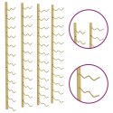 VidaXL Uchwyty ścienne na 24 butelki wina, 2 szt., złote, żelazne