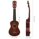 VidaXL Ukulele sopranowe z pokrowcem, dla dzieci, naturalne, 21"