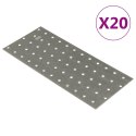 VidaXL Płytki perforowane, 40 szt., 2 mm, 240x100 mm, stal ocynkowana