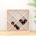 VidaXL Szafka na wino, 62x25x62 cm, lite drewno sosnowe