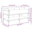 VidaXL Ławka na buty, dąb sonoma, 82x42x45 cm, materiał drewnopochodny