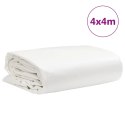 VidaXL Plandeka, biały, 4x4 m, 650 g/m²