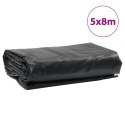 VidaXL Plandeka, antracytowa, 5x8 m, 650 g/m²