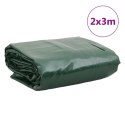 VidaXL Plandeka, zielona, 2x3 m, 600 g/m²