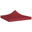 VidaXL Dach namiotu imprezowego, 3 x 3 m, burgund, 270 g/m²