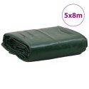 VidaXL Plandeka, zielona, 5x8 m, 650 g/m²