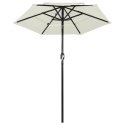 VidaXL 3-poziomowy parasol na aluminiowym słupku, piaskowy, 2 m