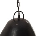 VidaXL Industrialna lampa wisząca, 25 W, czarna, okrągła, 32 cm, E27