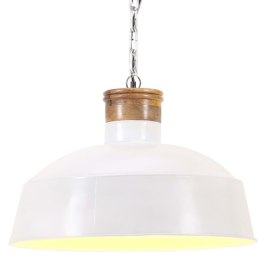 VidaXL Industrialna lampa wisząca, 58 cm, biała, E27