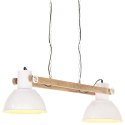 VidaXL Industrialna lampa wisząca, 25 W, biała, 109 cm, E27