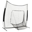 VidaXL Siatka do treningu baseballu/softballu, 241x106,5x216 cm, metal