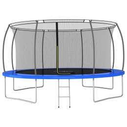 VidaXL Trampolina z akcesoriami, okrągła, 460x80 cm, 150 kg