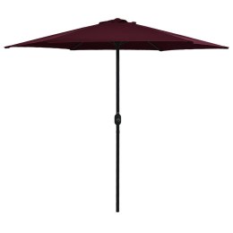 VidaXL Parasol ogrodowy na aluminiowym słupku, 270x246 cm, bordowy