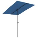 VidaXL Parasol ogrodowy na aluminiowym słupku, 2x1,5 m, niebieski