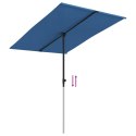 VidaXL Parasol ogrodowy na aluminiowym słupku, 2x1,5 m, niebieski