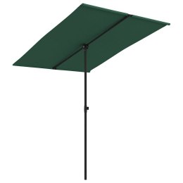 VidaXL Parasol ogrodowy na aluminiowym słupku, 2x1,5 m, zielony