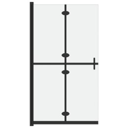 VidaXL Składana ścianka prysznicowa, mrożone szkło ESG, 100x190 cm