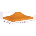 VidaXL Dach do namiotu imprezowego, 4,5 x 3 m, pomarańczowy, 270 g/m²