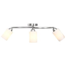 VidaXL Lampa sufitowa z ceramicznymi kloszami na 3 żarówki E14