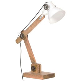 VidaXL Industrialna lampa stołowa, biała, okrągła, 58x18x90 cm, E27