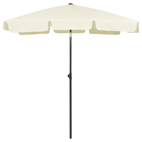 VidaXL Parasol plażowy, piaskowy żółty, 180x120 cm