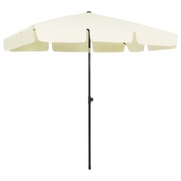 VidaXL Parasol plażowy, piaskowy żółty, 200x125 cm