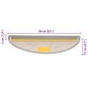 VidaXL Samoprzylepne nakładki na schody 15 szt., 56x17x3 cm, platynowe