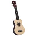 VidaXL Ukulele sopranowe z pokrowcem, dla dzieci, naturalne, 21"