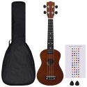 VidaXL Ukulele sopranowe z pokrowcem, dla dzieci, naturalne, 23"