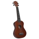 VidaXL Ukulele sopranowe z pokrowcem, dla dzieci, naturalne, 23"