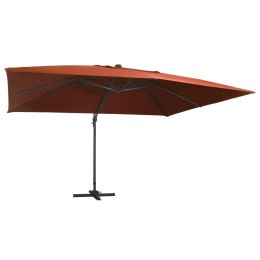 VidaXL Parasol wiszący z LED, terakota, 400x300 cm