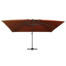 VidaXL Parasol wiszący z LED, terakota, 400x300 cm