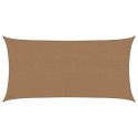 VidaXL Żagiel przeciwsłoneczny, 160 g/m², kolor taupe, 2,5x5 m, HDPE