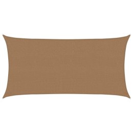 VidaXL Żagiel przeciwsłoneczny, 160 g/m², kolor taupe, 2,5x5 m, HDPE