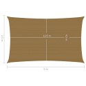 VidaXL Żagiel przeciwsłoneczny, 160 g/m², kolor taupe, 2,5x5 m, HDPE