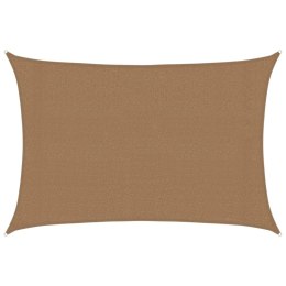 VidaXL Żagiel przeciwsłoneczny, 160 g/m², kolor taupe, 3x4,5 m, HDPE