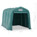 VidaXL Namiot garażowy z PVC, 2,4 x 3,6 m, zielony