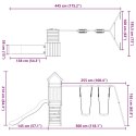 VidaXL Plac zabaw do ogrodu, lite drewno daglezjowe