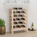 VidaXL Stojak na wino, 61,5x30x82 cm, lite drewno sosnowe